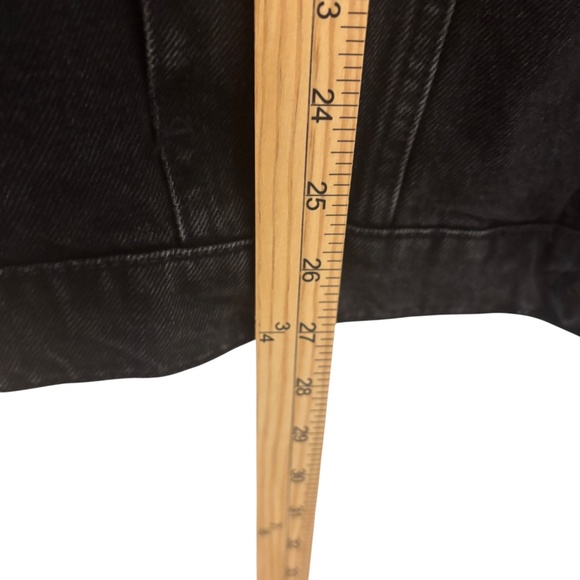 NWT Pilcro Anthropologie Black Denim Jacket Size XL 90s NEW 100% Cotton pockets - Picture 13 of 14